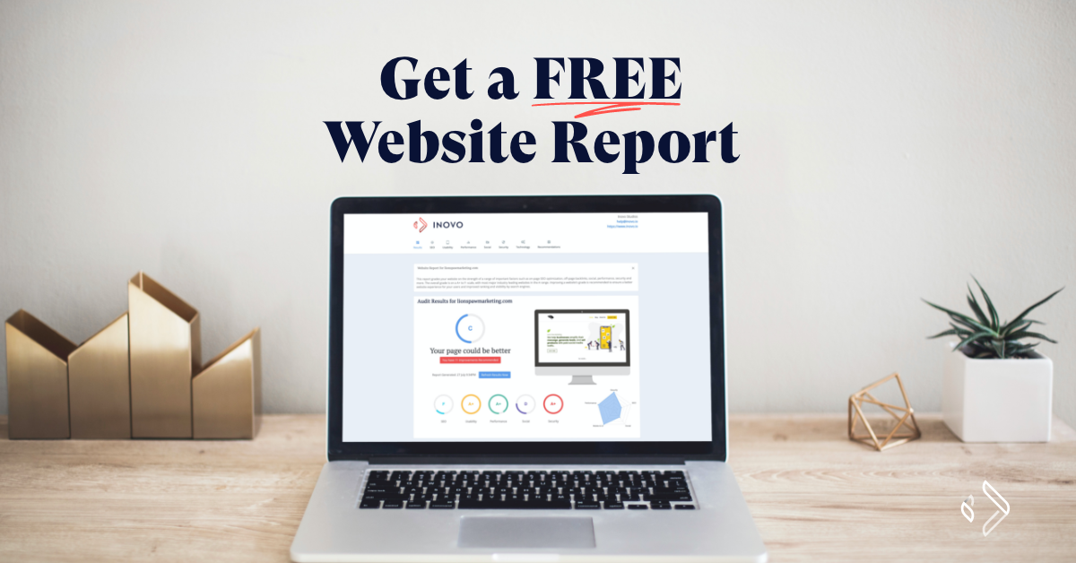 Get a FREE Website Report - Inovo Studios